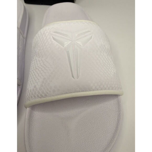 New | Nike Kobe Off Court Slides | Triple White IF2870-100 | Men\'s Size 10